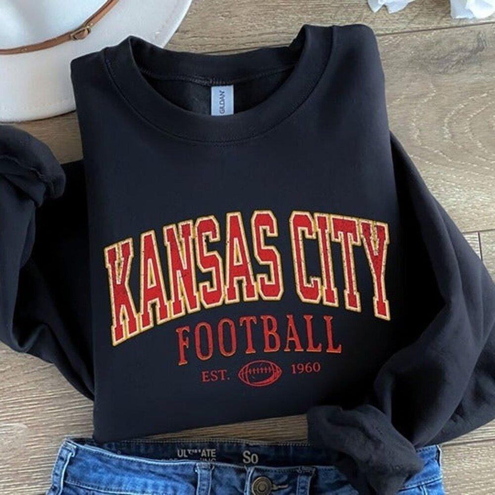 Kansas City Football Crewneck Sweatshirt Cozy Game Day Chiefs Team Gift 17